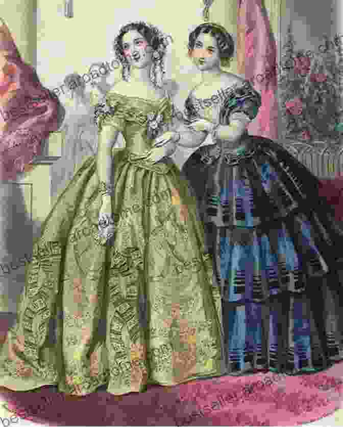 A Fashion Plate Depicting A Woman In An Elegant Gown From 1850 Fashions And Fashion Plates 1800 1900