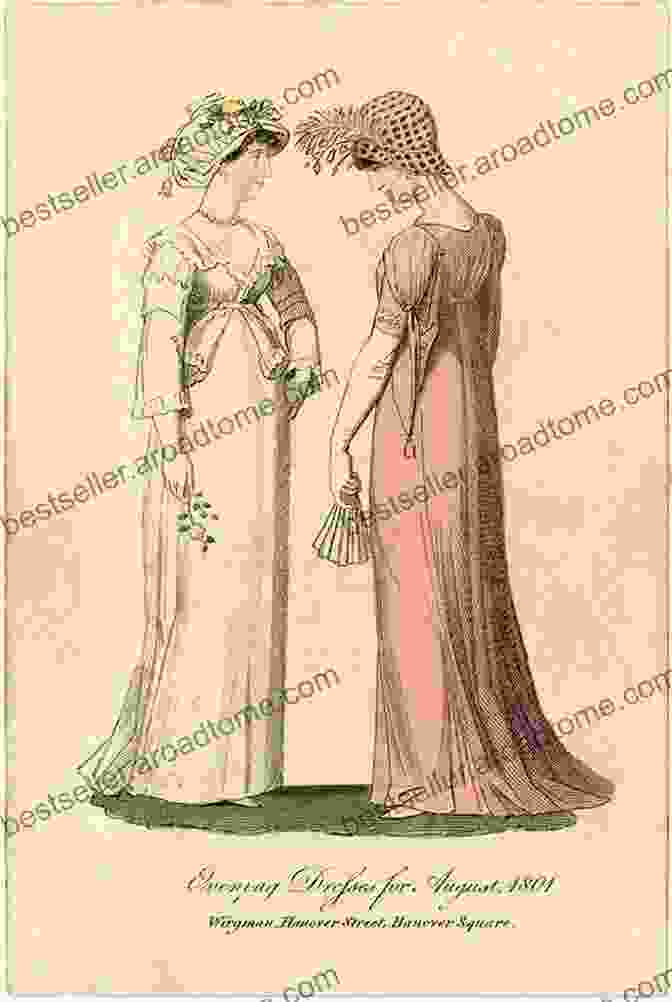 A Fashion Plate Displaying The Graceful Silhouettes Of Women's Gowns In The Regency Era Fashions And Fashion Plates 1800 1900