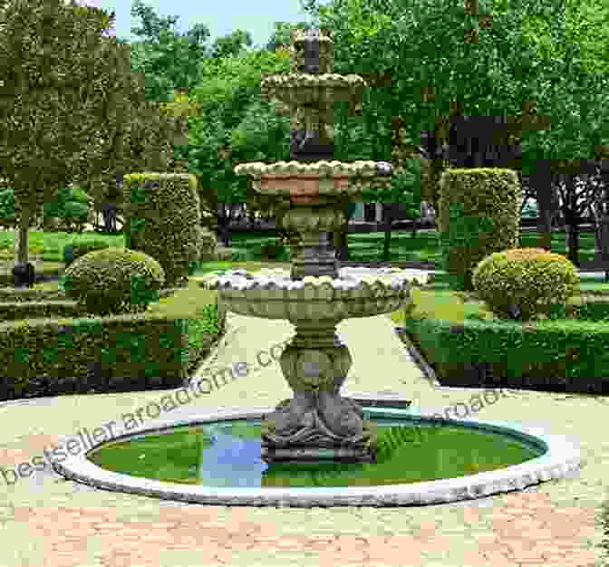 A Garden With A Central Fountain As The Focal Point 50 THINGS TO KNOW ABOUT LANDSCAPING: ADD LIFE TO YOUR HOME AND GARDEN (50 Things To Know Home Garden)