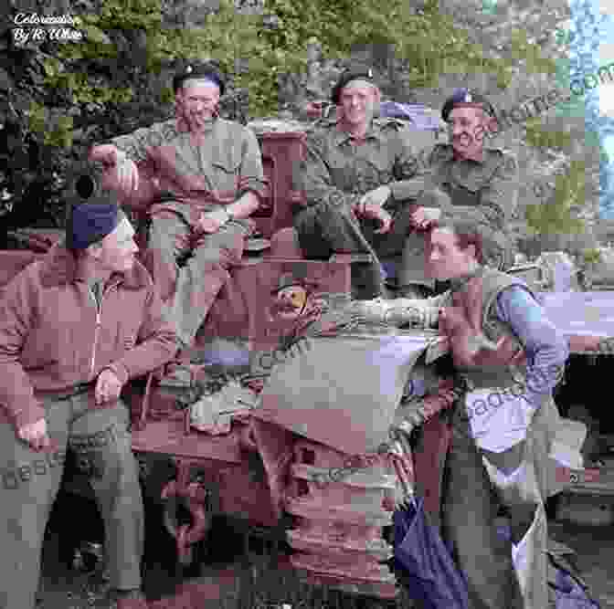 A Group Of British Tank Crewmen Posing In Front Of Their Mark IV Tank Armoured Warfare In The First World War 1916 18 (Images Of War)