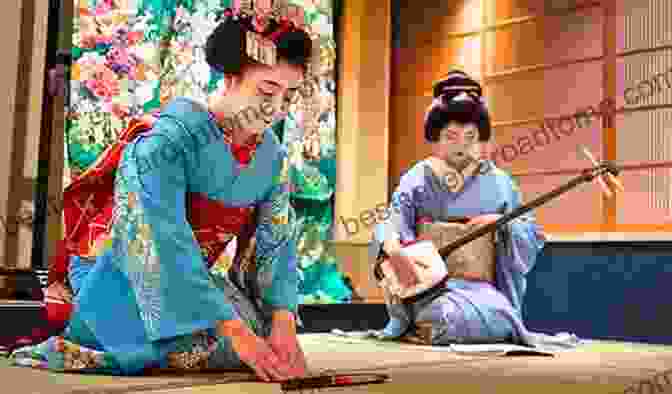 A Maiko Performing A Traditional Dance In A Teahouse Maiko Masquerade: Crafting Geisha Girlhood In Japan