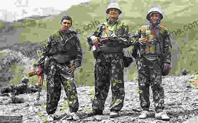 A Soviet Soldier Stands Guard Over A Group Of Afghan Prisoners. The Soviet Afghan War (Images Of War)