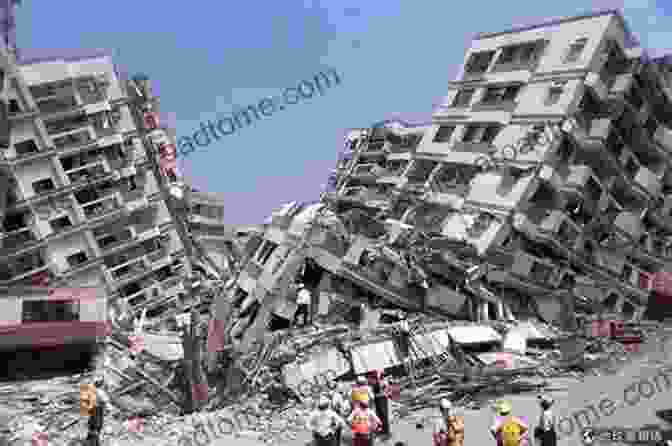 An Earthquake Shaking The Ground, Causing Buildings To Collapse Natural Disasters In A Global Environment