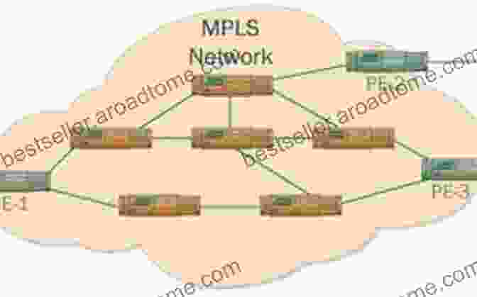 Diagram Depicting The Architecture Of An MPLS Network, Showcasing The Interaction Between MPLS Devices And Routers Definitive MPLS Network Designs (Networking Technology)