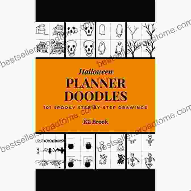 Halloween Planner Doodles 101 Book Cover Halloween Planner Doodles: 101 Spooky Step By Step Drawings