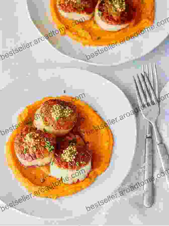 Seared Scallops With Roasted Butternut Squash And Pomegranate Reduction At The Greek Table: Contemporary Twists On Traditional Fare (And The Wine To Serve With Each Bite )