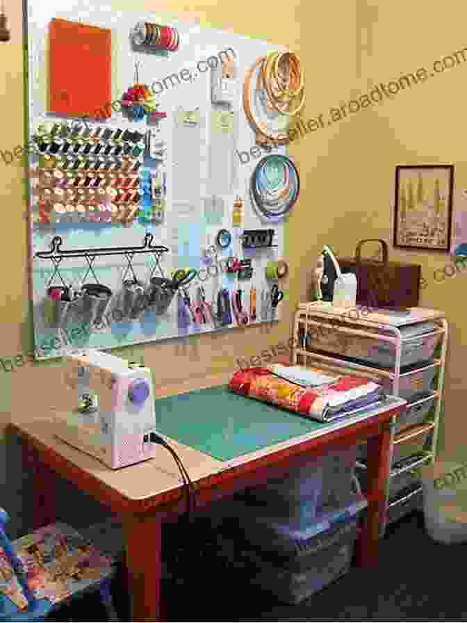 Sewing Space With Vertical Storage Designing Sewing Space: Instruction To Organize Your Sewing Space: Designing Sewing Space