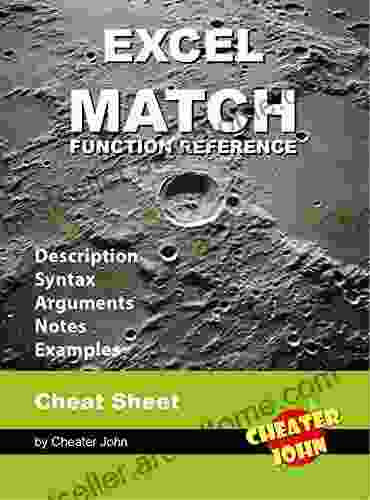 Excel MATCH Function Reference: Cheat Sheet Arguments Notes Examples (Microsoft Excel 3)